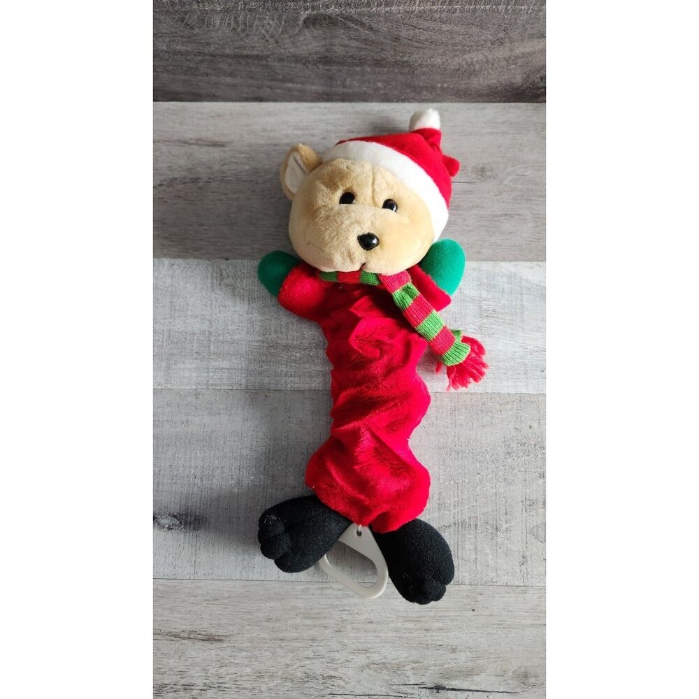 Musical Santa Bear Kids II Jingle Bells Christmas Musical Pull Toy Crib